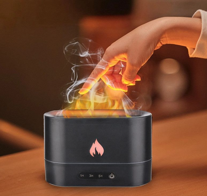 جهاز فواحة عطرية (لامب): مرطب جو، إضاءة محيطة، وموزع زيوت عطرية. مناسب لغرفة النوم وغرفة المعيشة، مع خاصية الإغلاق التلقائي عند نفاد الماء.